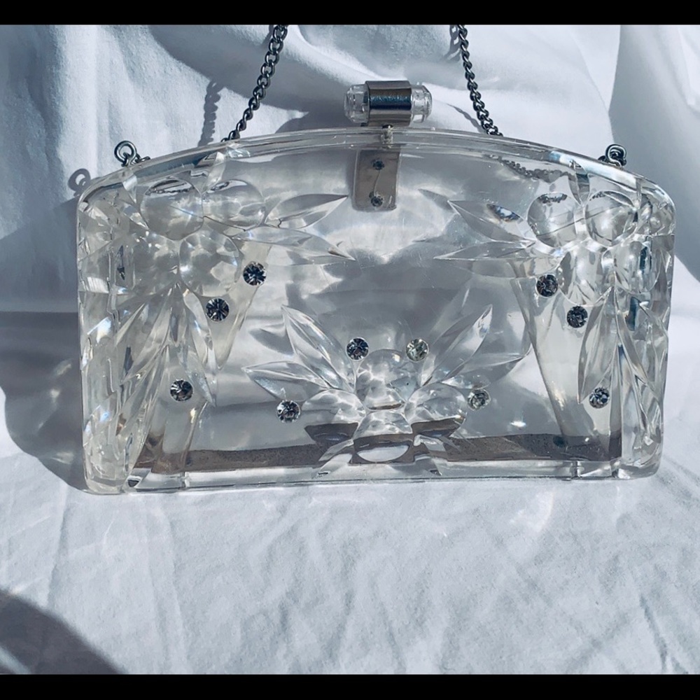 Vintage Lucite Hamdbag
